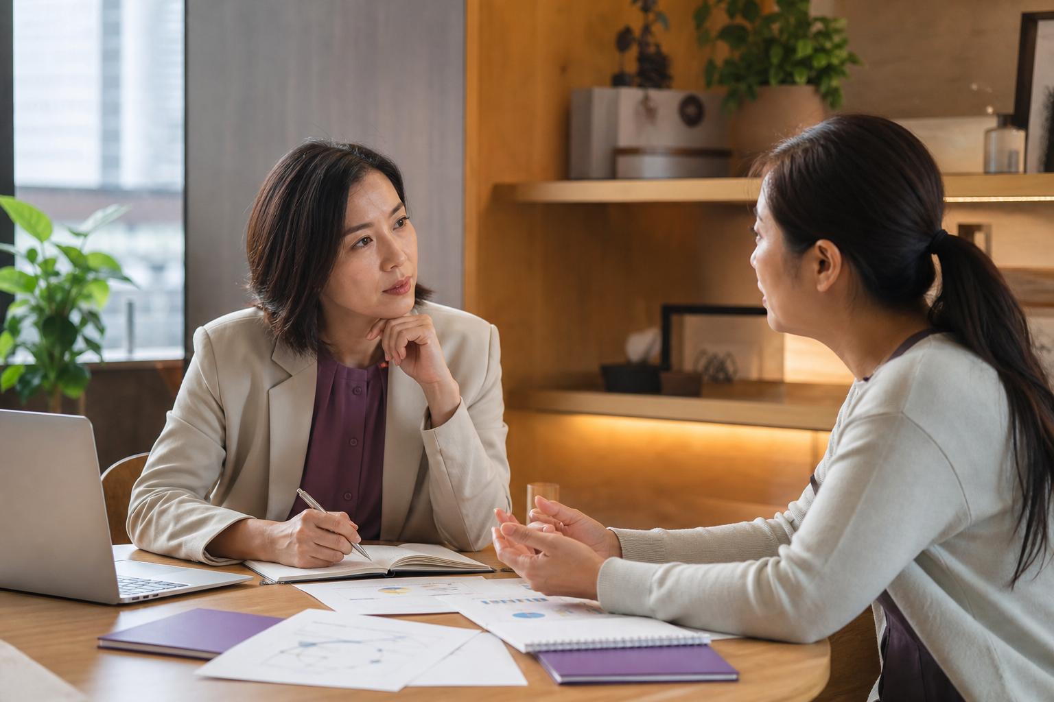 華人顧問與企業主深度討論需求